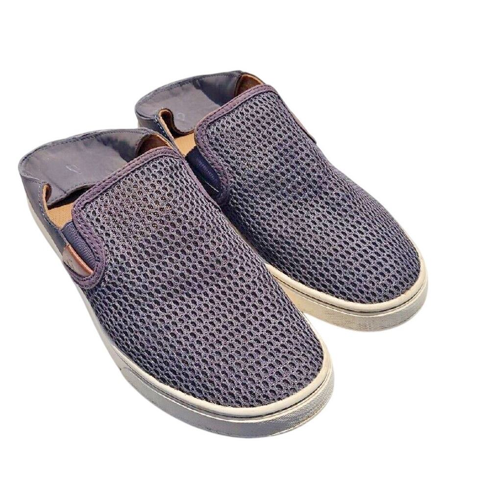 Olukai Pehuea Pavement Gray Loafer‎ Slip On Comfort Shoes Womans Size 9